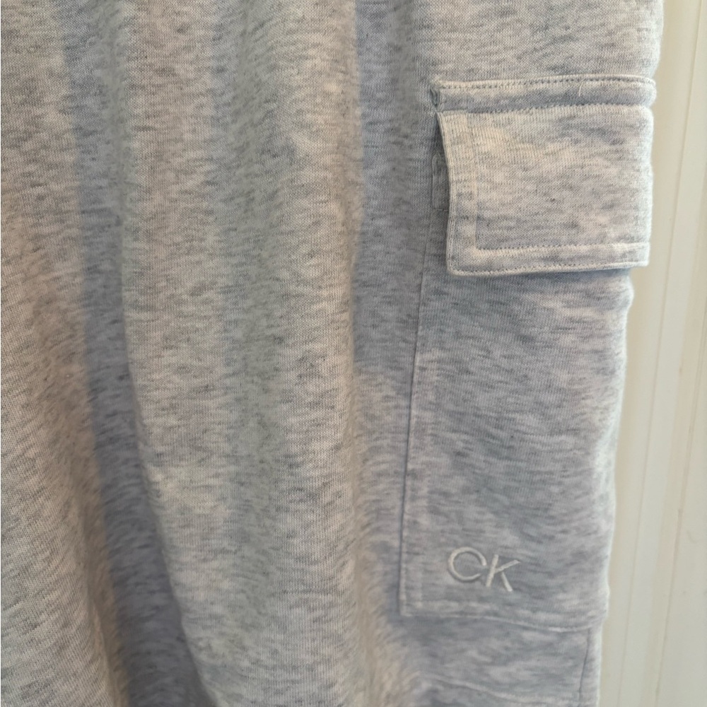 Calvin Klein Performance Cotton Blend Shorts Grey 1X - Picture 2 of 8